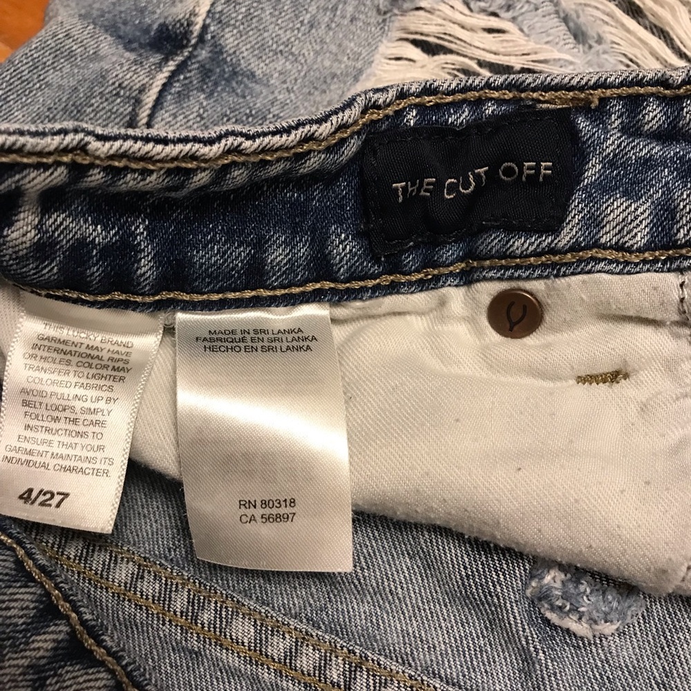 Lucky Beand The Cut Off distressed jean shorts